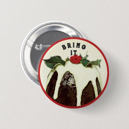 Weihnachtsfeige Button (Vorne & Hinten)