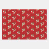 Weihnachtsfeigen Geschenkpapier Set (Vorderseite 2)