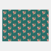 Weihnachtsfeigen Geschenkpapier Set (Vorderseite)