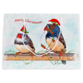 Weihnachtsfeigen Große Geschenktüte (Vorderseite)
