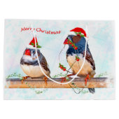Weihnachtsfeigen Große Geschenktüte (Rückseite)