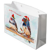 Weihnachtsfeigen Große Geschenktüte (Rückseite Schrägansicht)