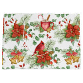 Weihnachtsfeindlichkeit und Roter Kardinal Große Geschenktüte (Vorderseite)