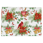 Weihnachtsfeindlichkeit und Roter Kardinal Große Geschenktüte (Rückseite)