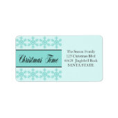 Weihnachtsfeitagsadresse Adressaufkleber (Vorne)