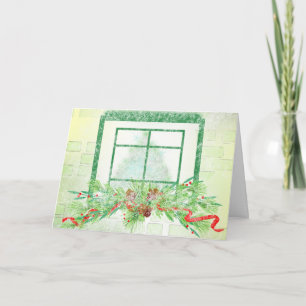Weihnachtsfenster Box Weihnachtskarten Feiertagskarte
