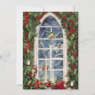Weihnachtsfenster-Budget Feiertagskarte