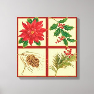 Weihnachtsfenster Canvas drucken Leinwanddruck