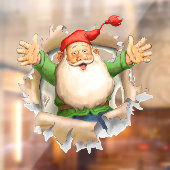 Weihnachtsfenster des Weihnachtsmanns Fensteraufkleber (Blatt 2)