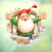 Weihnachtsfenster des Weihnachtsmanns Fensteraufkleber (Blatt 3)