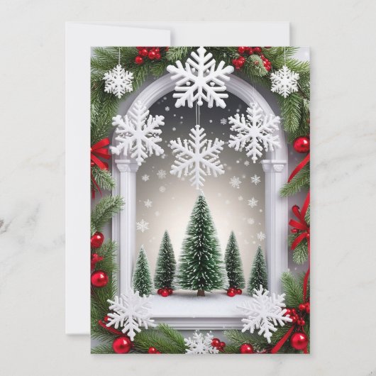 Weihnachtsfenster Einladung (Vorderseite)