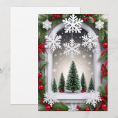 Weihnachtsfenster Einladung (Vorne/Hinten)