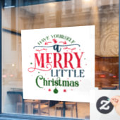 Weihnachtsfenster Fensteraufkleber (Café-Fenster)