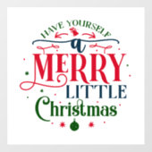 Weihnachtsfenster Fensteraufkleber (Blatt)