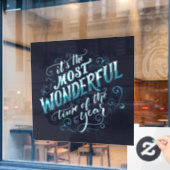 Weihnachtsfenster Fensteraufkleber (Café-Fenster)