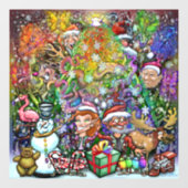 Weihnachtsfenster Fensteraufkleber (Blatt)