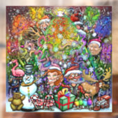 Weihnachtsfenster Fensteraufkleber (Blatt 2)