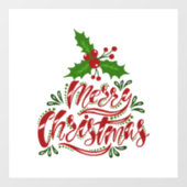 Weihnachtsfenster Fensteraufkleber (Blatt)