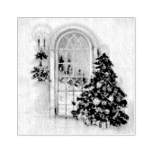 Weihnachtsfenster Gummistempel (Prägung)