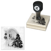 Weihnachtsfenster Gummistempel (Stempel)