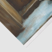 Weihnachtsfenster Hirschszene Decoupage Seidenpapier (Ausschnitt)