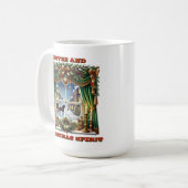 Weihnachtsfenster Kaffeetasse (Vorderseite Links)