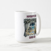 Weihnachtsfenster Kaffeetasse (VorderseiteRechts)