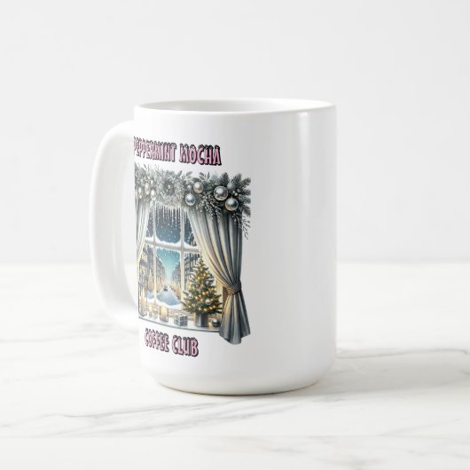Weihnachtsfenster Kaffeetasse (Vorderseite Links)