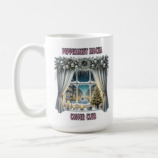 Weihnachtsfenster Kaffeetasse (Links)