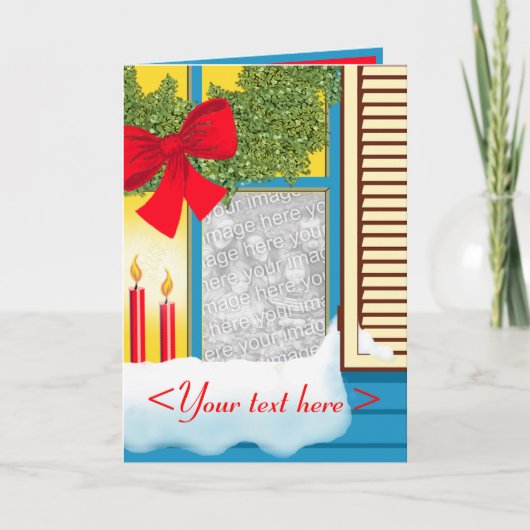 WEIHNACHTSfenster Karte (Vorderseite)