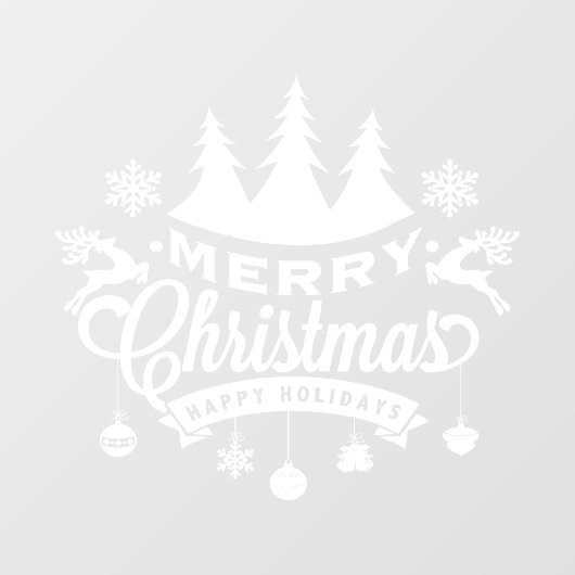 Weihnachtsfenster Klammern Fensteraufkleber (Blatt)