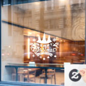 Weihnachtsfenster Klammern Fensteraufkleber (Café-Fenster)