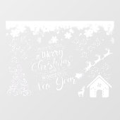 Weihnachtsfenster klammern groß fensteraufkleber (Blatt)