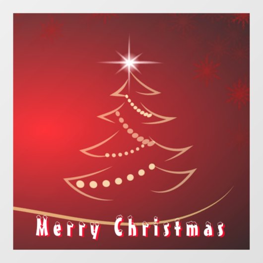 Weihnachtsfenster Klammern Schöner Weihnachtsbaum Fensteraufkleber (Blatt)