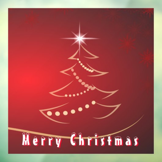 Weihnachtsfenster Klammern Schöner Weihnachtsbaum Fensteraufkleber (Blatt 3)