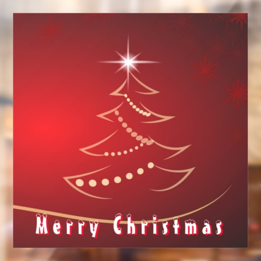 Weihnachtsfenster Klammern Schöner Weihnachtsbaum Fensteraufkleber (Blatt 2)