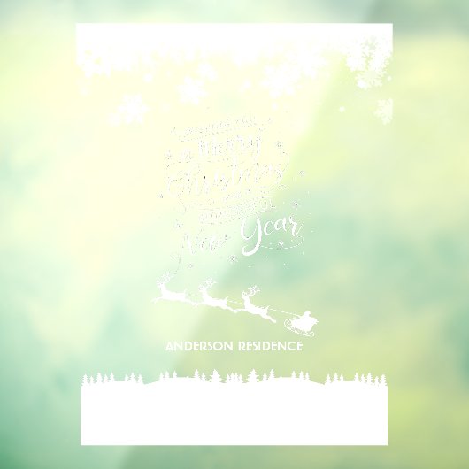 Weihnachtsfenster Klammern Zuhause oder Einzelhand Fensteraufkleber (Blatt 3)