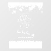 Weihnachtsfenster Klammern Zuhause oder Einzelhand Fensteraufkleber (Blatt)