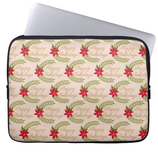 Weihnachtsfenster Laptopschutzhülle (Vorderseite)