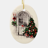 Weihnachtsfenster Leuchten Ornament (Hinten)