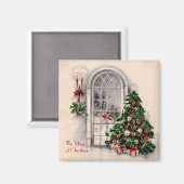 Weihnachtsfenster Magnet (Vorderseite/Rückseite)