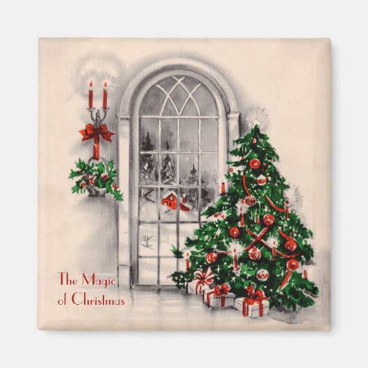 Weihnachtsfenster Magnet (Vorne)