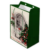 Weihnachtsfenster Mittlere Geschenktüte (Rückseite Schrägansicht)