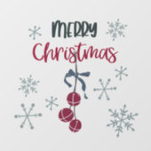 Weihnachtsfenster oder Wandverkleidung Fensteraufkleber (Blatt)