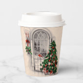 Weihnachtsfenster Pappbecher (Rückseite)