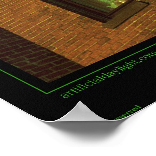 Weihnachtsfenster Poster (Ecke)