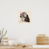 Weihnachtsfenster-Poster Poster (Küche)