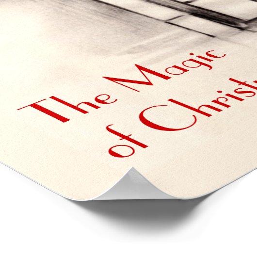 Weihnachtsfenster-Poster Poster (Ecke)