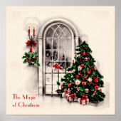 Weihnachtsfenster-Poster Poster (Vorne)