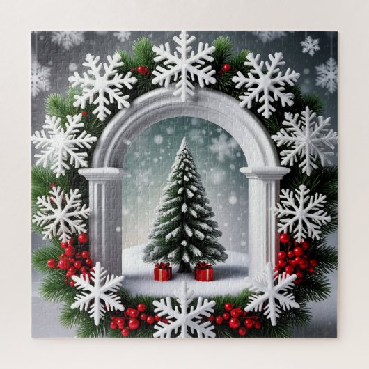 Weihnachtsfenster Puzzle (Vertikal)